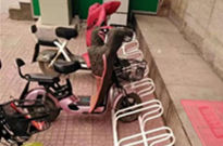 静海区卡位式自行车停放架安装项目